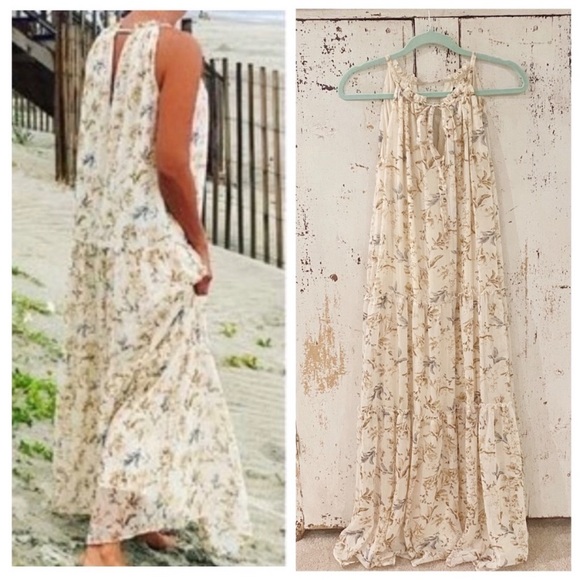 Anthropologie DREW Naomi Vintage Floral Maxi Dress - Picture 2 of 15